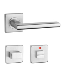 Kľučky na hranatých rozetách Strieborný STERK