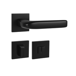 Kľučky na hranatých rozetách Čierny Tupai