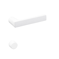 Minimalistické kľučky bez rozety na interiérové dvere Biely NUDA - VERUM ITALY