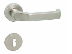 Kľučka na dvere BA - GARDA - R NIM.LL - nikel matný | MP-KOVANIA.sk