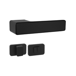 Kľučky na obdĺžnikových rozetách Čierny MPK