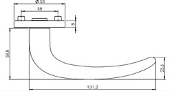 Kľučky na okrúhlych rozetách Strieborný Griffwerk