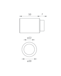 Nástenné dverné zarážky Strieborný JNF