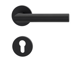 Kľučky na okrúhlych rozetách Čierny Griffwerk