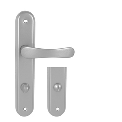 Kľučky na oválnych štítoch Strieborný KE