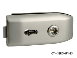 Zámky na sklenené dvere Strieborný CT