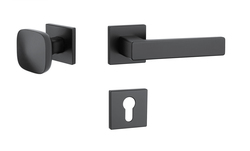 Kľučky na hranatých rozetách Čierny APRILE