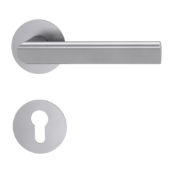 Kľučky na okrúhlych rozetách Strieborný Griffwerk