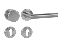 Kľučky na okrúhlych rozetách Strieborný MPK