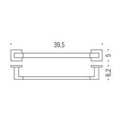 Držiaky na uterák Strieborný COLOMBO