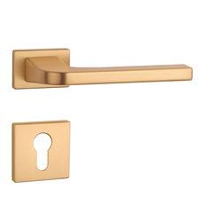 Kľučky na obdĺžnikových rozetách Zlatý APRILE