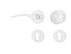 Kľučky na okrúhlych rozetách Biely KE