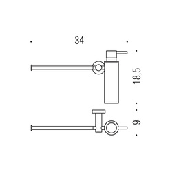 Dávkovače mydla Medený COLOMBO