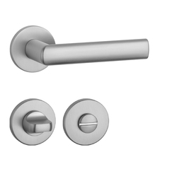 Kľučky na okrúhlych rozetách Strieborný APRILE