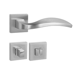 Kľučky na hranatých rozetách Strieborný FROSIO BORTOLO