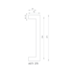 Madlá hranaté priame Strieborný FROSIO BORTOLO