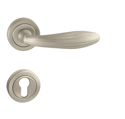 Kľučky na okrúhlych rozetách Strieborný Tupai