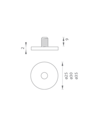 Nalepovacie podstavce pod zarážky Strieborný JNF