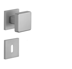 Madlá priame na rozetách Strieborný APRILE