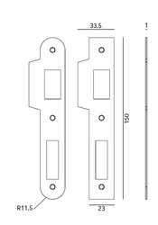 Klasické zámky Strieborný JNF
