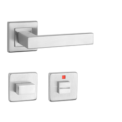 Kľučky na hranatých rozetách Strieborný STERK