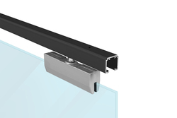 Sety - kolajnice a vozíky na posuvné sklenené dvere Čierny SISCO SISTEM