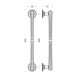 Madlá okrúhle priame Bronzový COLOMBO