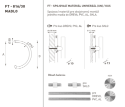 Madlá okrúhle vyosené Strieborný FT