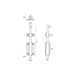 Dverné závory Strieborný JNF