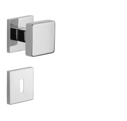 Madlá priame na rozetách Strieborný APRILE