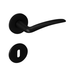 Kľučka na dvere TI - NOEMI - R 228 5S CIM - čierna matná (153) | MP-KOVANIA.sk