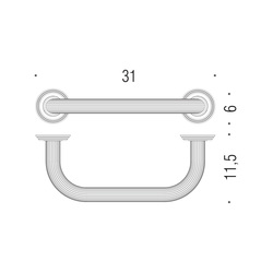 Madlá do kúpeľne Strieborný COLOMBO