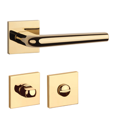 Kľučky na hranatých rozetách Zlatý APRILE