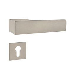 Kľučky na obdĺžnikových rozetách Strieborný Tupai