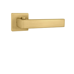 Kľučka na dvere TI - SQUARE - HR 7S 4275 s uzamykaním, 38-45 mm ZLM - zlatá matná (208) | MP-KOVANIA.sk