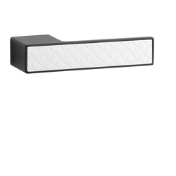 Kľučka na dvere ASG - HEDERA - RT CIM/BIM - čierna matná/biela matná DEKOR (BK/WHITE) | MP-KOVANIA.sk