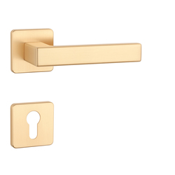 Kľučky na hranatých rozetách Zlatý APRILE