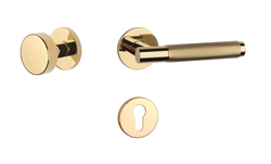 Kľučky na okrúhlych rozetách Zlatý APRILE