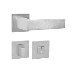 Kľučky na hranatých rozetách Strieborný Tupai