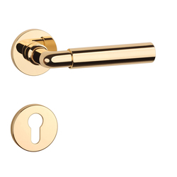 Kľučky na okrúhlych rozetách Zlatý APRILE