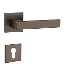 Kľučky na hranatých rozetách Hnedý APRILE