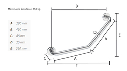 Madlá do kúpeľne Strieborný SMEDBO
