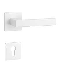 Kľučky na hranatých rozetách Biely STERK