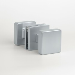 Madlá priame na rozetách Strieborný APRILE