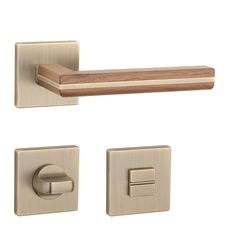 Kľučky na hranatých rozetách Bronzový APRILE