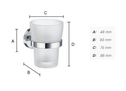Držiaky na kefky a dózy Strieborný SMEDBO