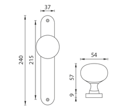 Gule priame na oválnych štítoch Zlatý NI