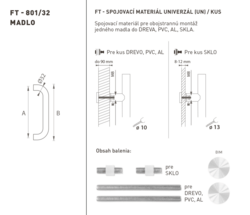Madlá okrúhle priame Biely FT
