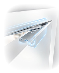 Integrované tlmiče dovierania dverí Strieborný GEZE