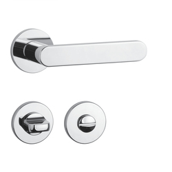 Kľučky na okrúhlych rozetách Strieborný APRILE